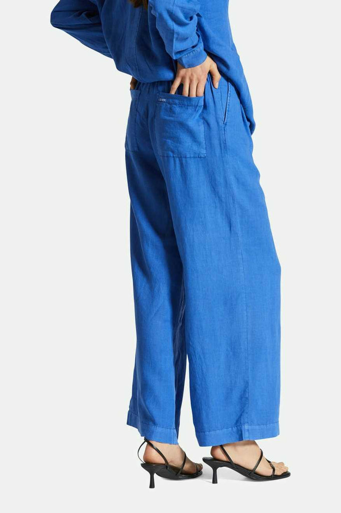 Women's Fit, Side View | Vintage Linen Blend Wide Leg Pant - Surf The Web