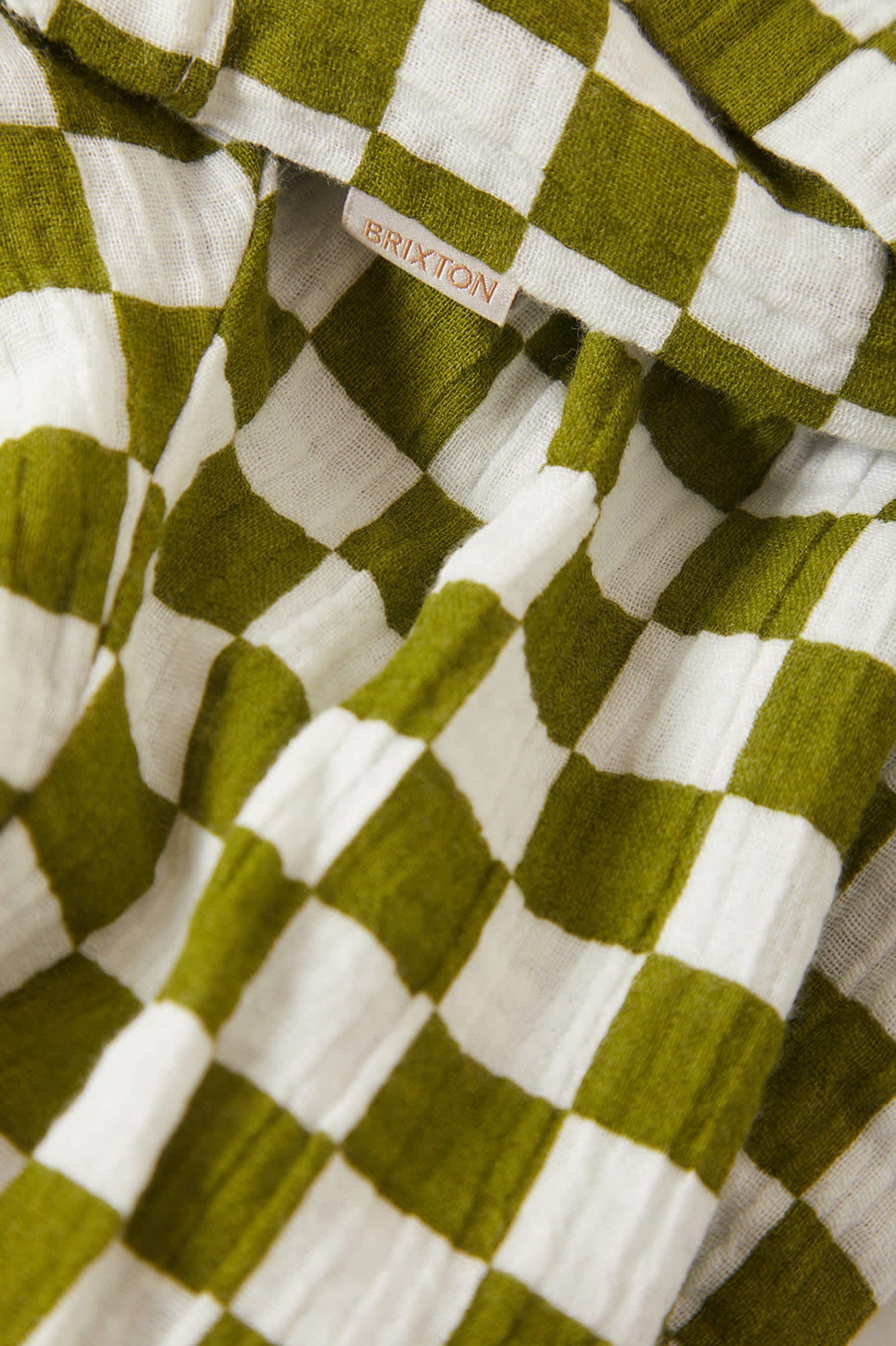 Women's The Lola Lounge Pant in the color Sublime Green Checkerboard - Additional Laydown image