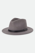 Unisex Messer Fedora in the color Grey/Grey - Front Product Laydown Image