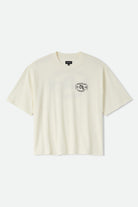 Men's Ogle Boxy T-Shirt in the color Cream - Front Product Laydown Image