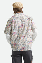 Men's Cru Print Short Sleeve Shirt in the color Graffiti - Men's Back View