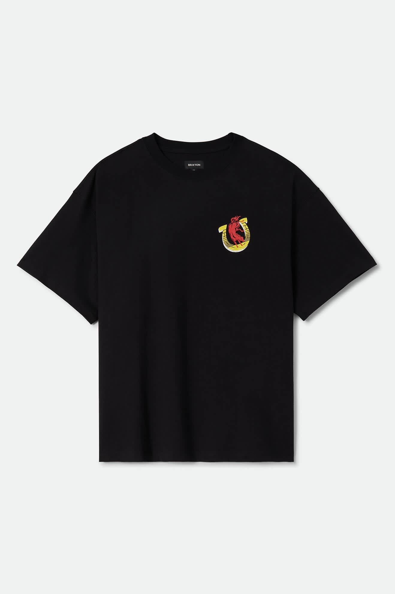 Men's Colt 45 Everytime Short Sleeve Oversized T-Shirt in the color Black - Front Product Laydown Image