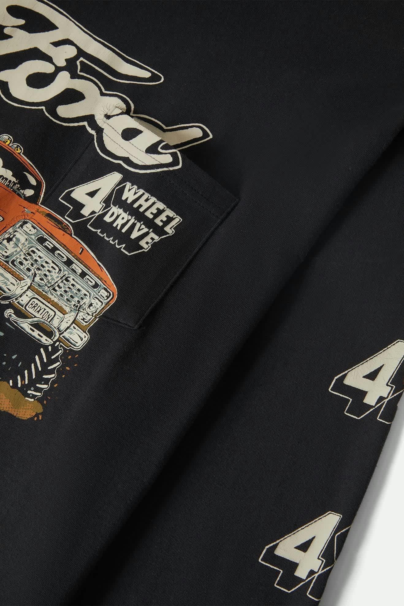 Men's Ford Mud Marathon L/S Standard T-Shirt in the color Burnt Rubber - Additional Laydown image