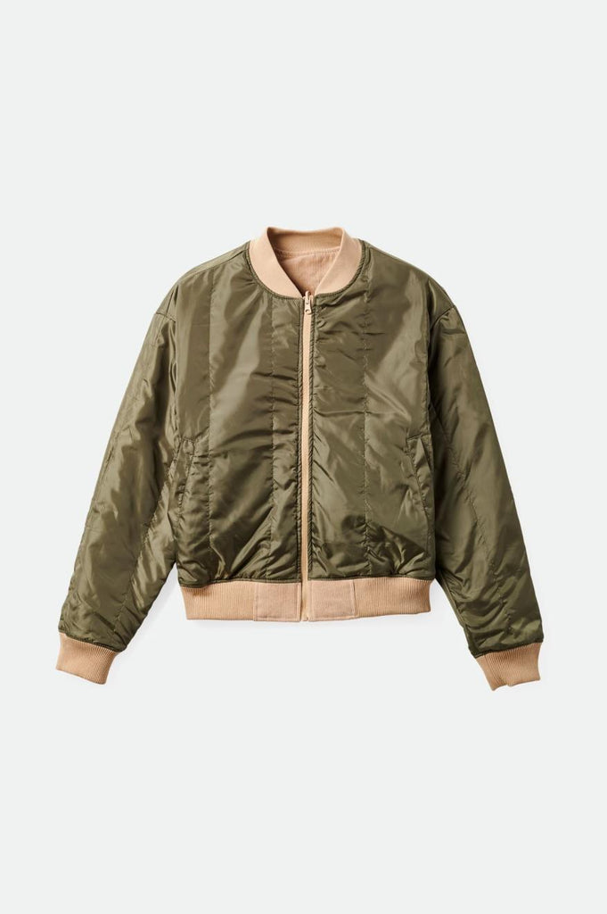 Brixton Utopia Reversible Bomber Jacket - Sesame