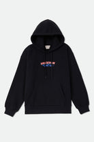Women's Clifton Hood in the color Black - Front Product Laydown Image