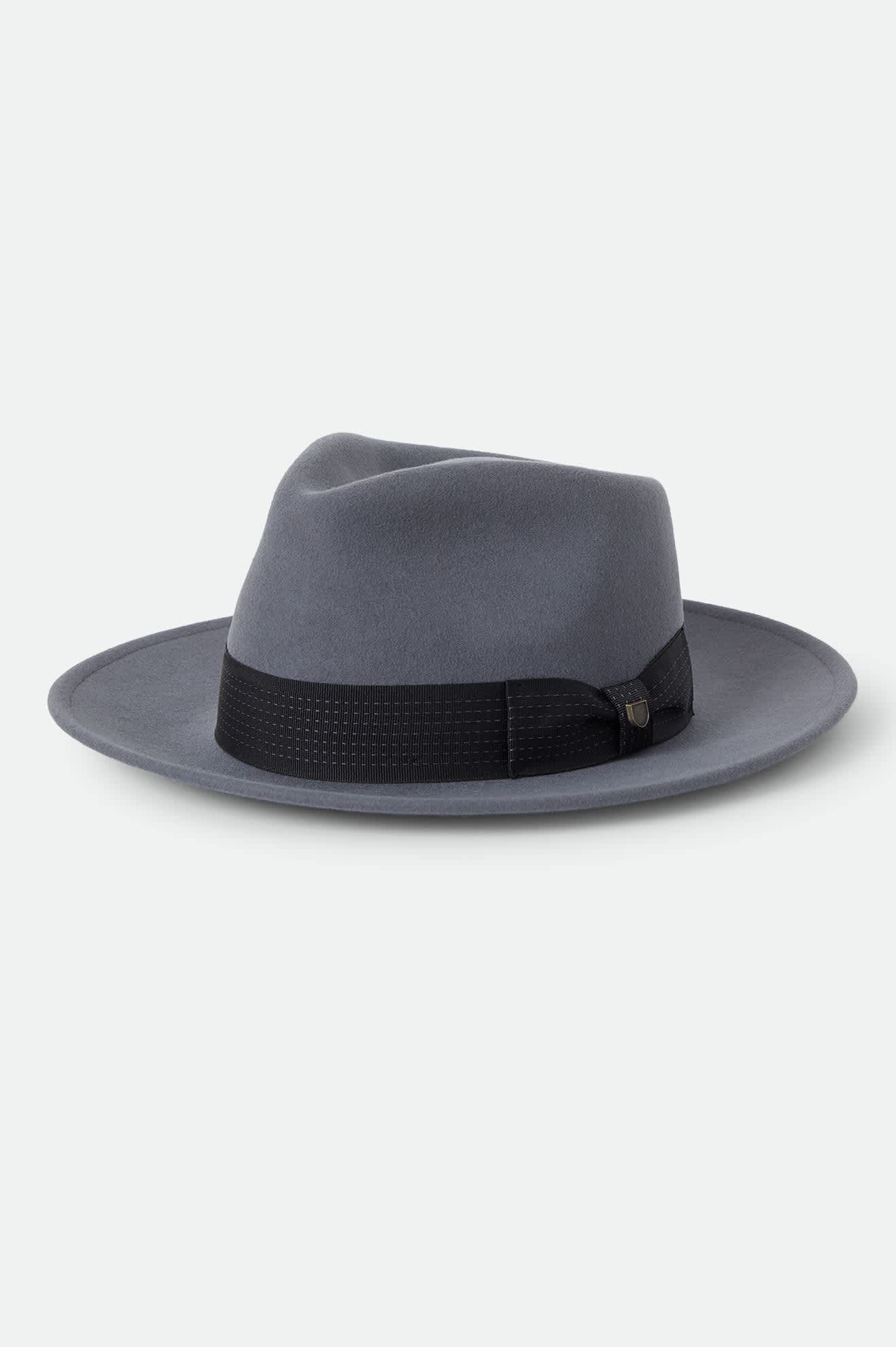 Unisex Eames Fedora in the color Future Grey/Black - Front Product Laydown Image