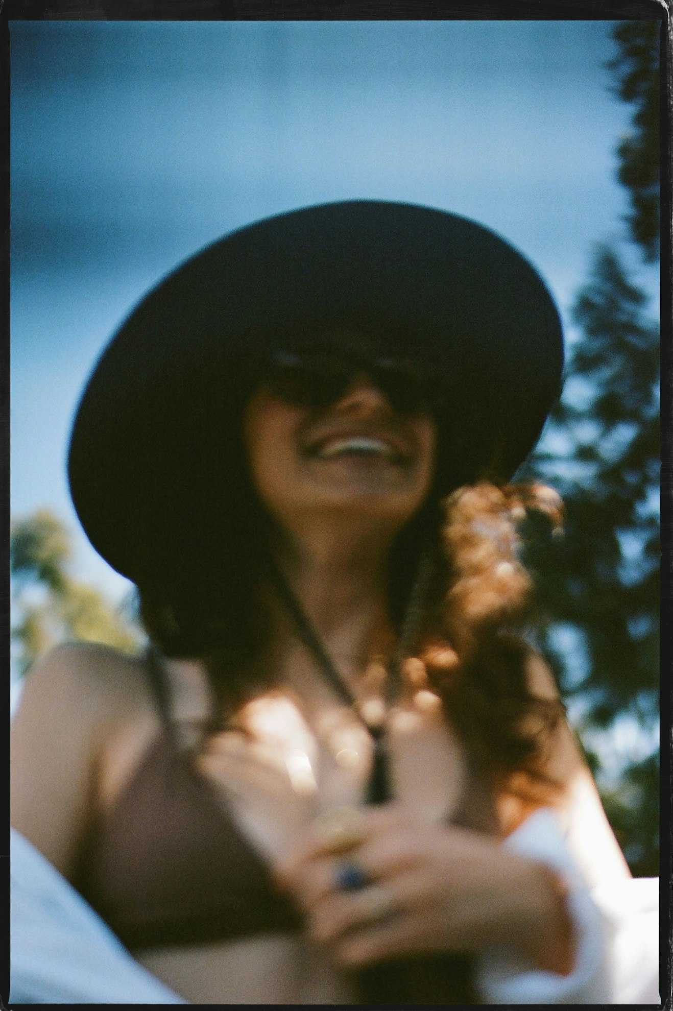 Brixton Women's Austin Straw Cowboy Hat - Black | Lifestyle 1