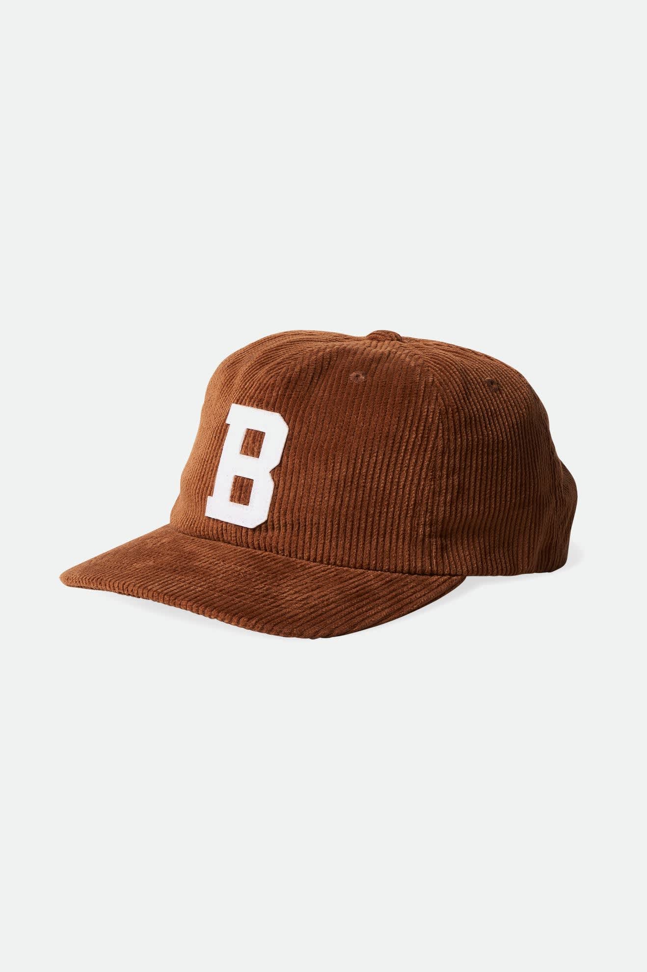 Unisex Big B Adjustable Hat in the color Bison Cord - Front Product View