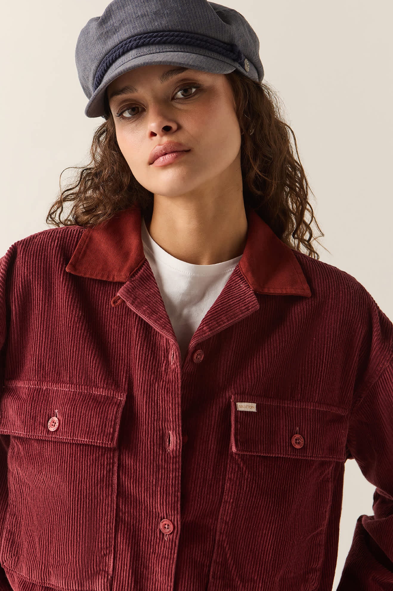 Women's Utopia Overshirt in the color Wild Ginger Cord - Additional Fit image