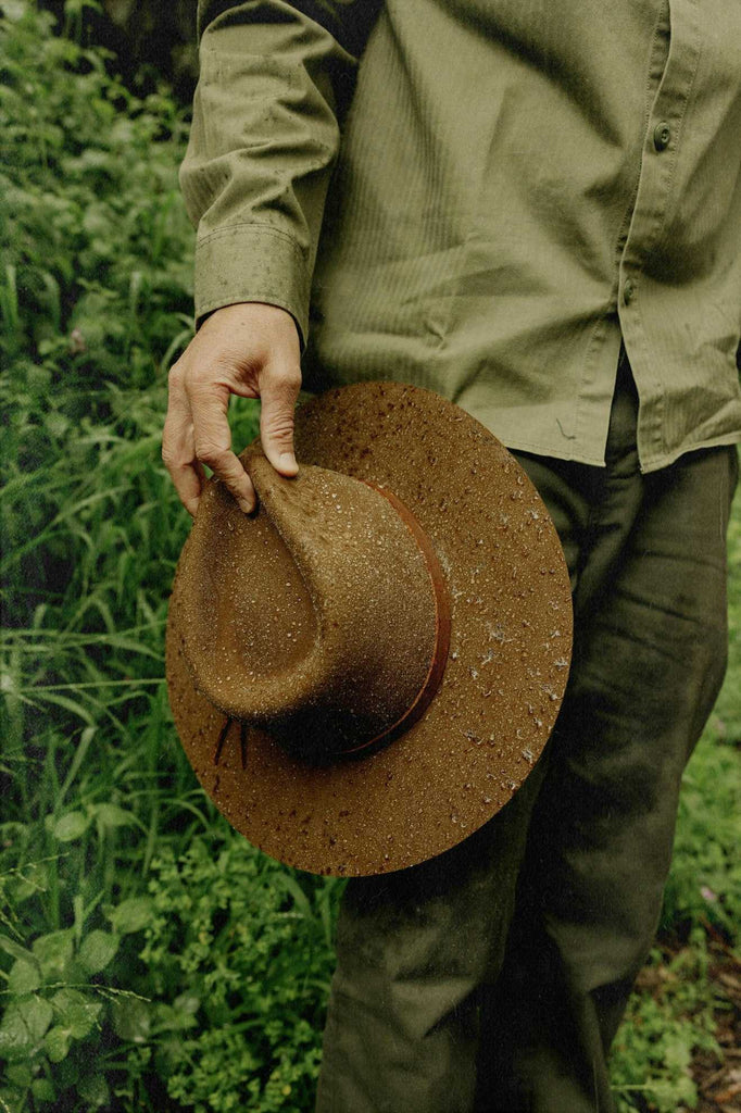 Brixton Unisex Hawkins WTHR GUARD™ Cowboy Hat - Coffee | Lifestyle 2