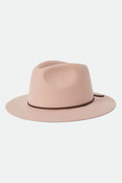 Unisex Wesley Fedora in the color Silver Pink/Pinecone - Front Product Laydown Image