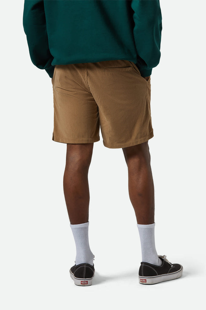 Men's Everyday Corduroy Short in the color Khaki - Additional Fit image