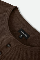Men's Baseline Waffle Knit Top in the color Walnut Brown - Additional Laydown image