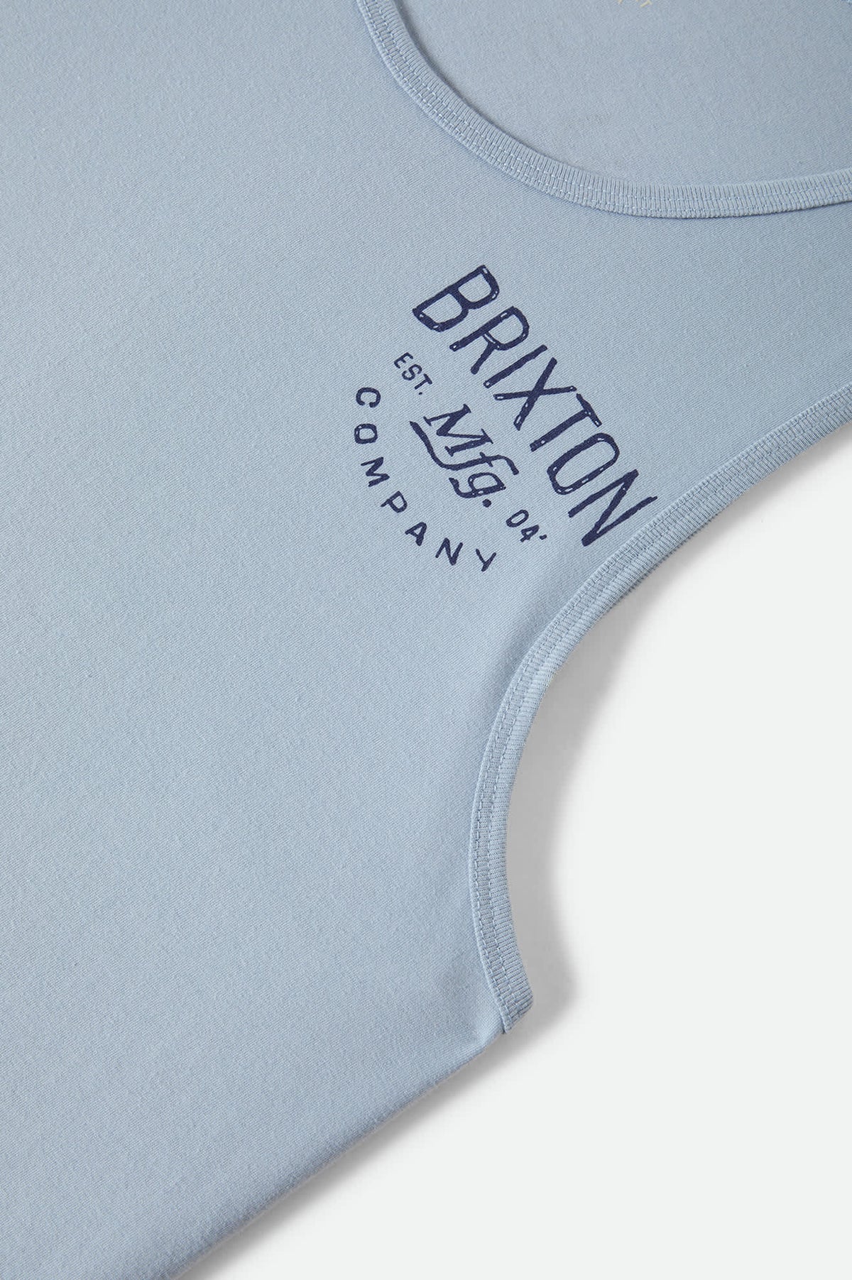 Men's Fremont Tank Top in the color Dusty Blue - Additional Laydown image