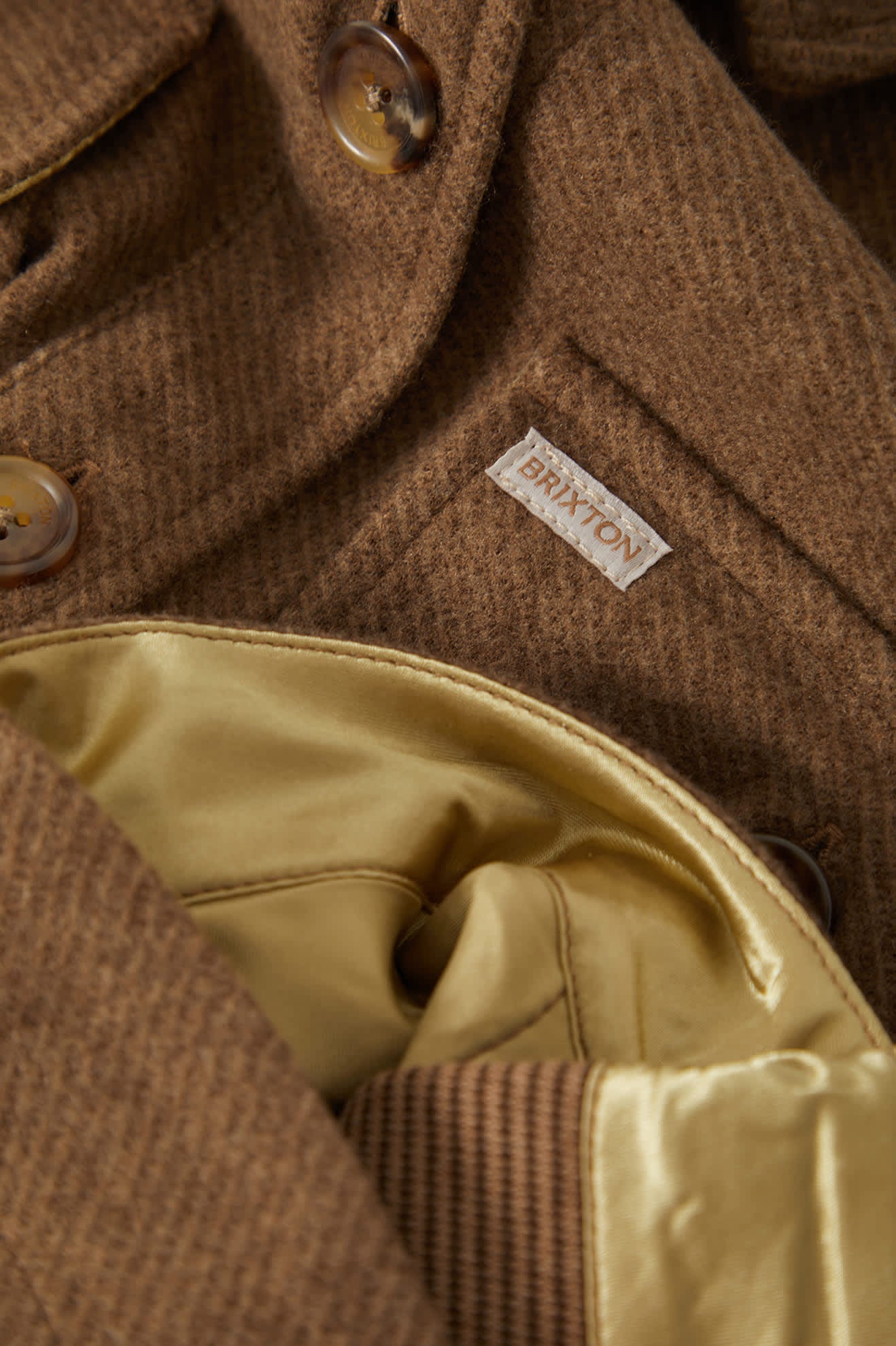 Women's Bagby Jacket in the color Khaki Heather - Additional Laydown image