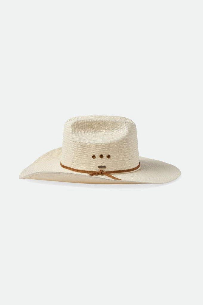 Brixton El Paso Straw Reserve Cowboy Hat - Off White