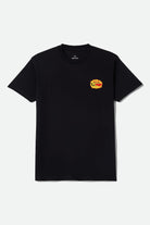 Men's Mavis Short Sleeve Shirt in the color Black Worn Wash - Front Product View