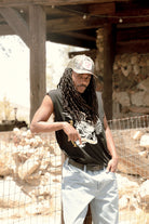 Men's Wolcott Worn In Boxy Muscle Tank in the color Black - Men's Lifestyle 2.0