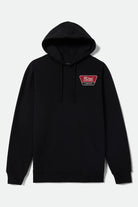 Men's Linwood Hood in the color Black/Adrenaline Rush/Off White - Front Product Laydown Image
