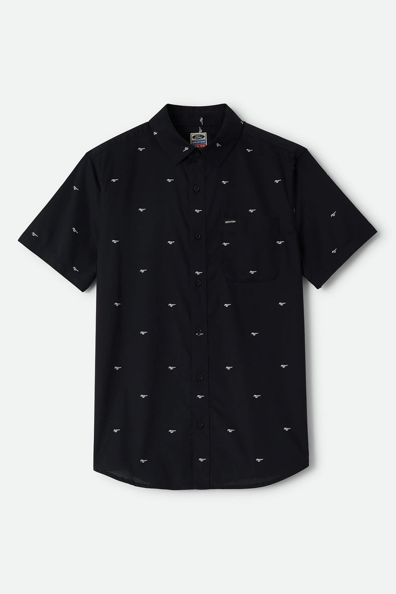 Men's Ford Mustang Shirt in the color Mustang/Burnt Rubber - Front Product Laydown Image
