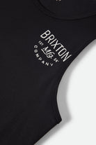Men's Fremont Tank Top in the color Black - Additional Laydown image