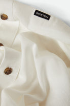 Men's Charter Slub Short Sleeve Shirt in the color Off White - Additional Laydown image