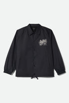 Men's Watchman Lightweight Coaches Jacket in the color Black - Front Product View