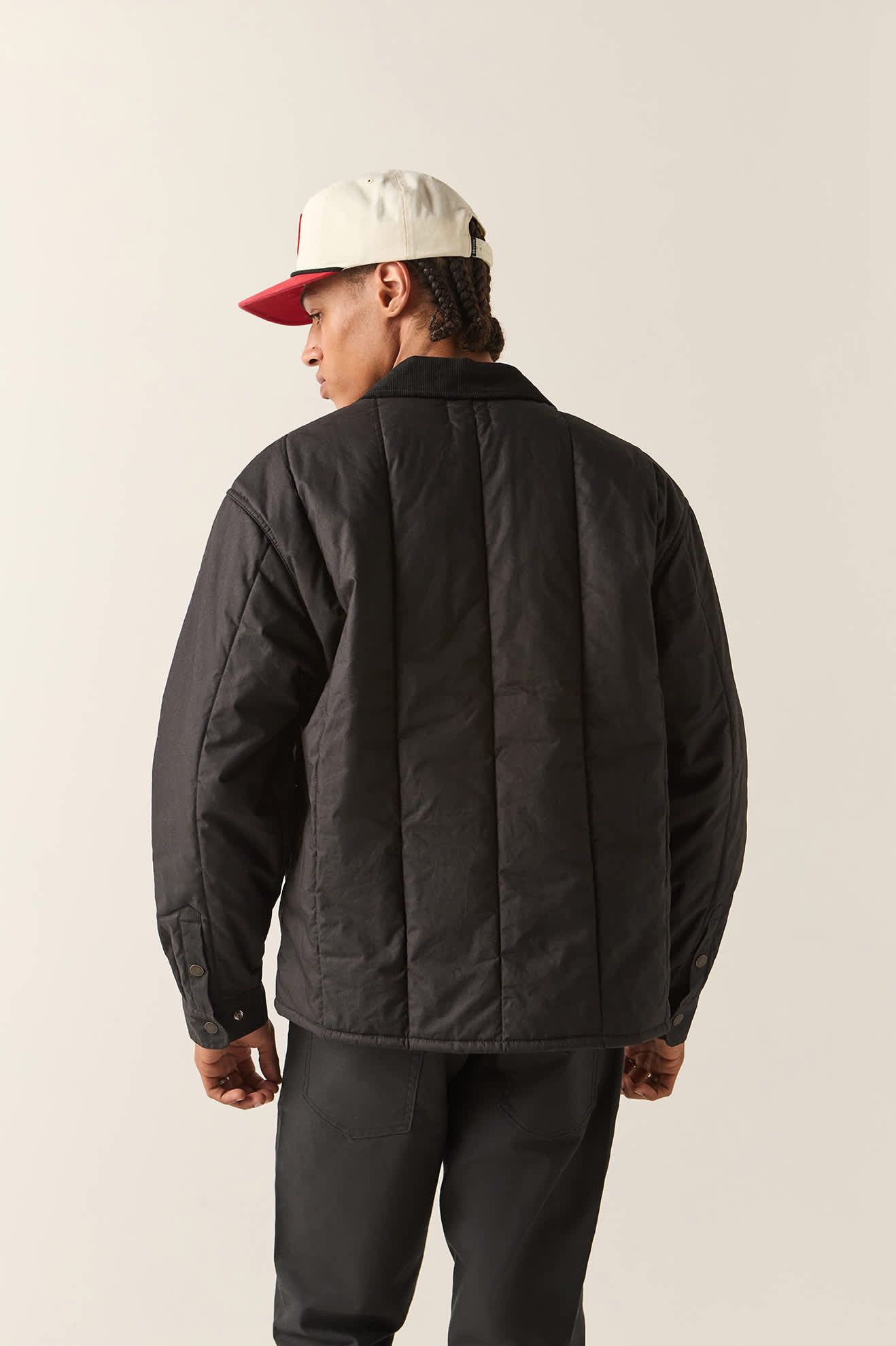 Men's Cass II Jacket in the color Black - Men's Back View