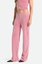 Women's Siesta Knit Pant in the color Adrenaline Rush/White Weave - Women's Side View