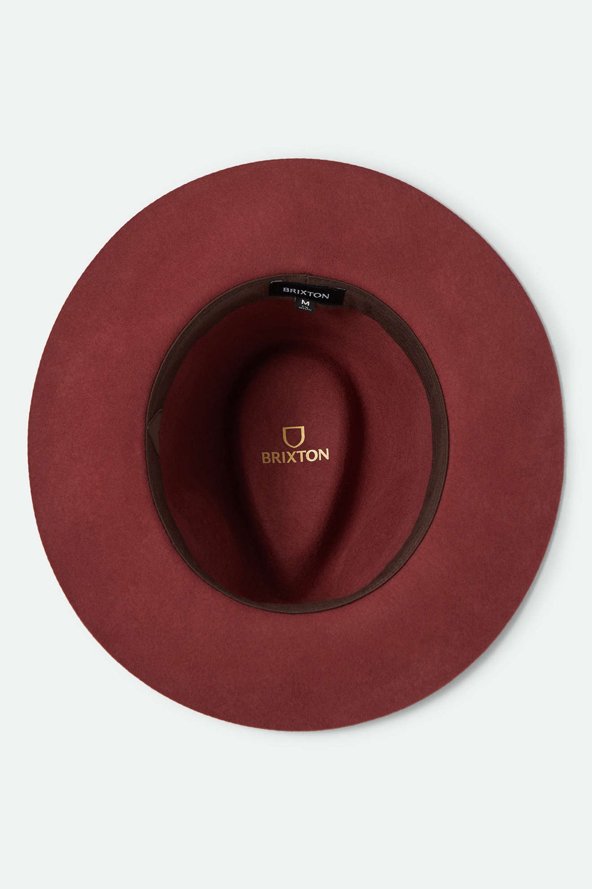 Unisex Wesley Fedora in the color Dark Brick/Dark Brick - Additional Laydown image