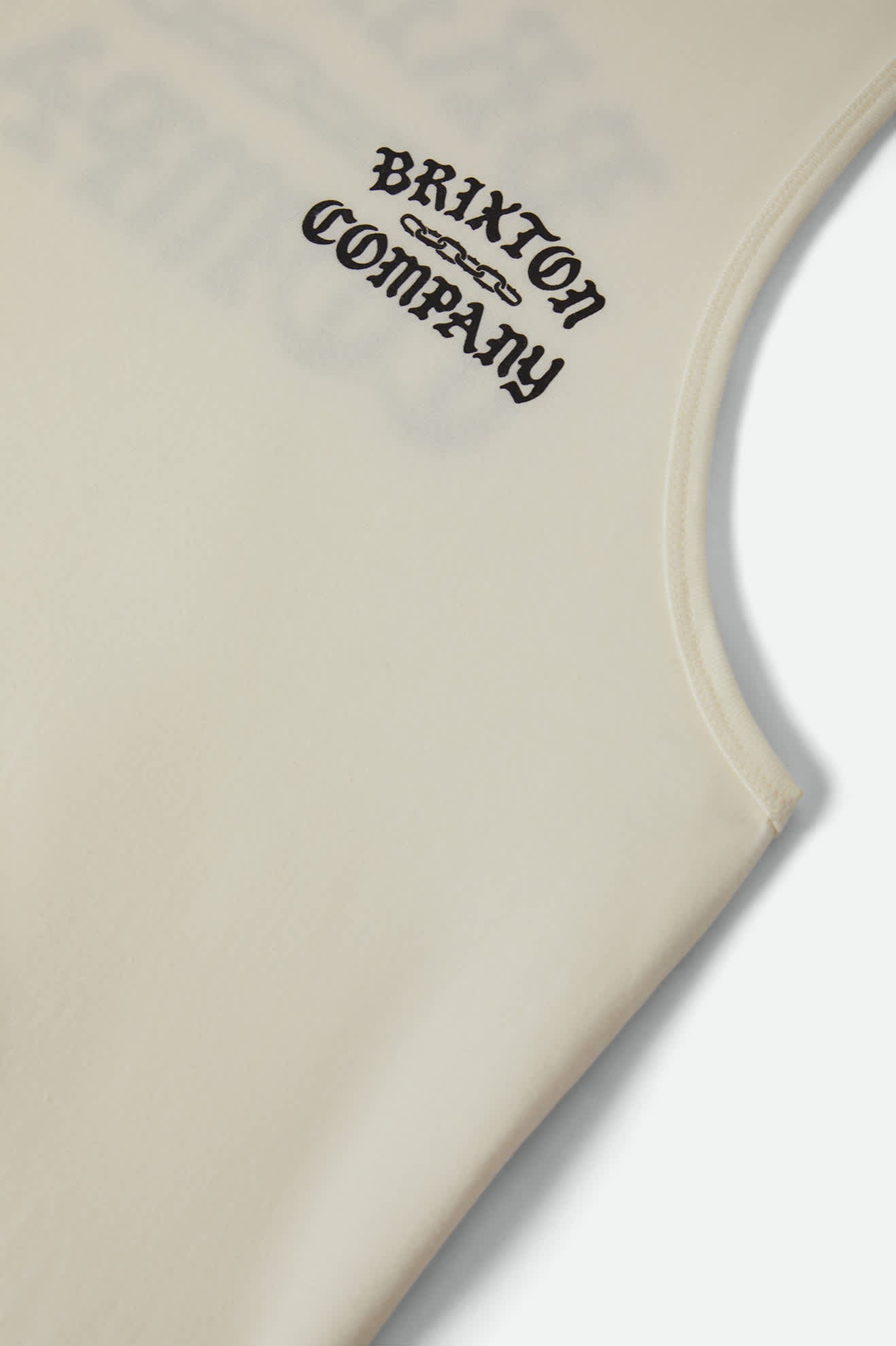 Men's Chains Tank Top in the color Off White - Additional Laydown image