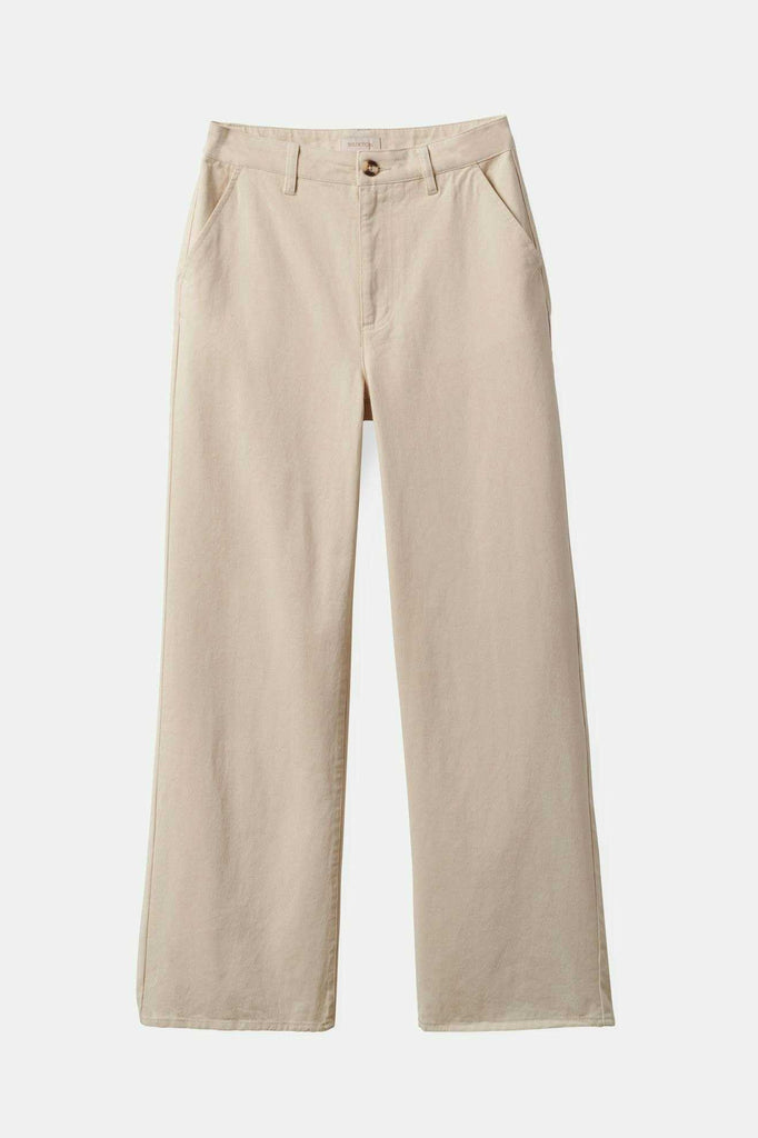 Brixton Women's Victory Full Length Wide Leg Pant - Natural | Profile