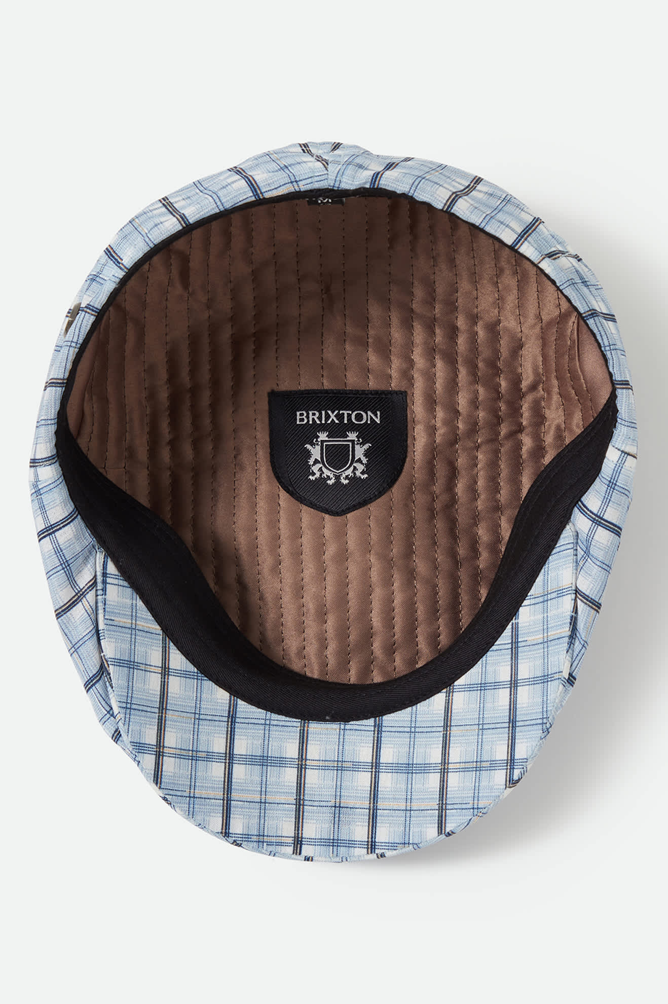 Unisex Brood Newsboy Cap in the color Blue Window Plaid - Additional Laydown image