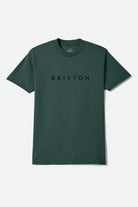 Men's Alpha Line Standard T-Shirt in the color Forest Green - Front Product Laydown Image