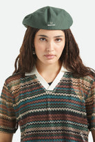 Unisex Hooligan Flat Cap in the color Primal Green - Women's Front View