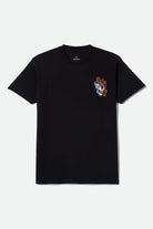 Men's Marquis Short Sleeve Shirt in the color Black - Front Product View