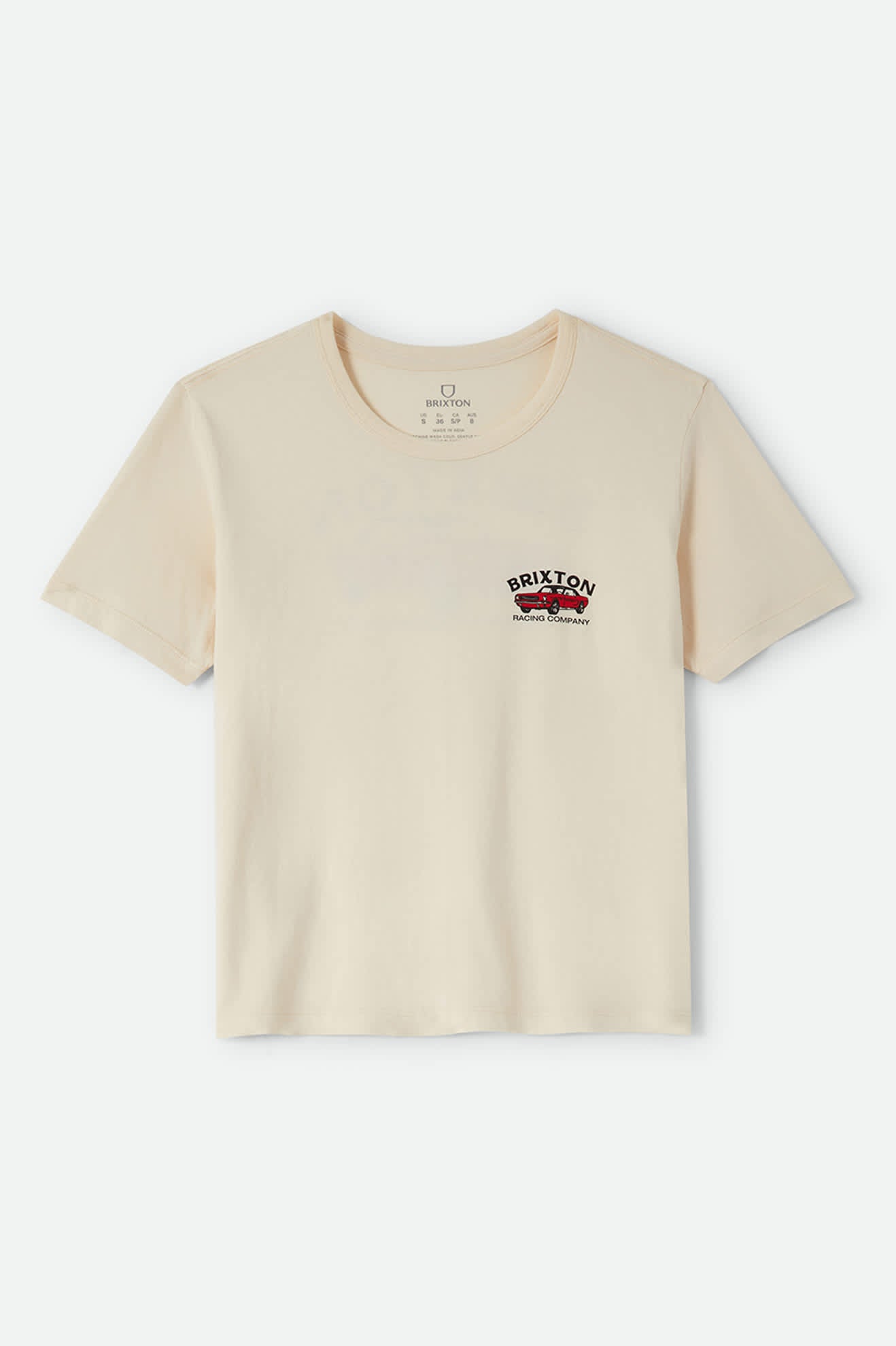 Women's High Speed Standard Crew T-Shirt in the color Whitecap - Front Product Laydown Image