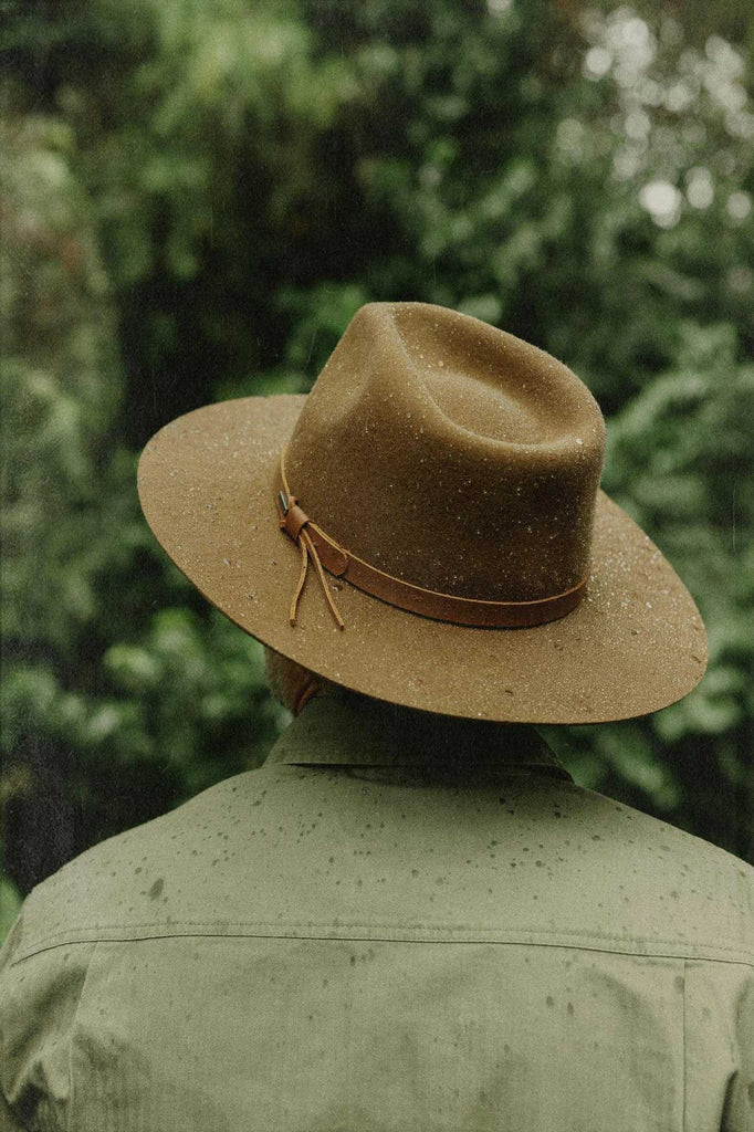 Brixton Unisex Hawkins WTHR GUARD™ Cowboy Hat - Coffee | Lifestyle 4