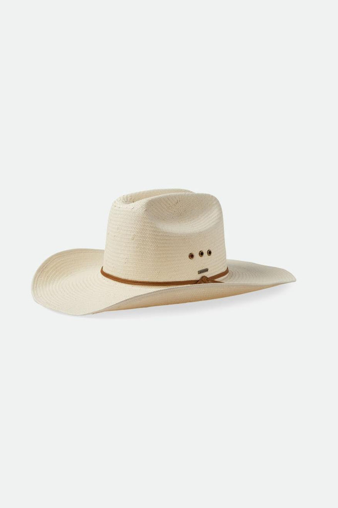 Brixton El Paso Straw Reserve Cowboy Hat - Off White