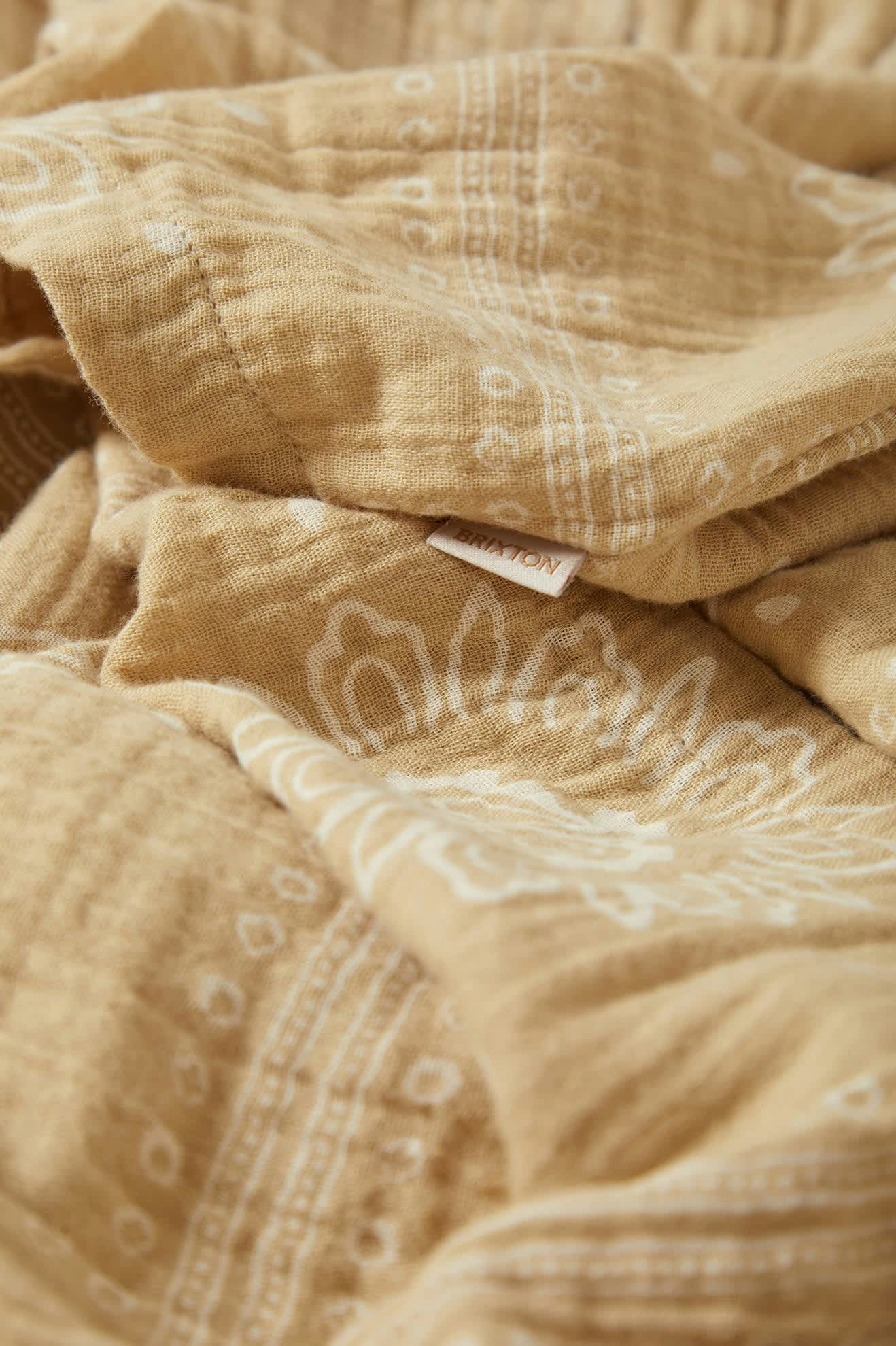 Women's Wandering Tie Dress in the color Pale Khaki Bandana - Additional Laydown image