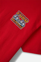 Men's Ford 4x4 Chrome T-Shirt in the color Rangoon Red - Additional Laydown image