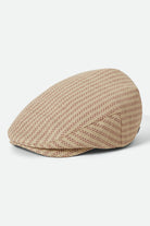Unisex Hooligan Flat Cap in the color Italian Clay/Natural Straw - Front Product View