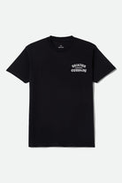 Men's Chains Short Sleeve Shirt in the color Black - Front Product View