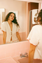 Women's Wandering Tie Top in the color Off White - Men's Lifestyle image