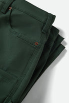 Men's Builders Carpenter Stretch Pant in the color Primary Green - Additional Laydown image