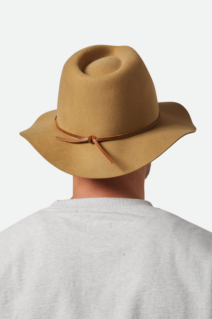 Unisex Wesley Fedora in the color Dune - Additional Fit View