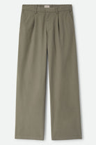Women's Service Trouser Pant in the color Olive Surplus - Front Product Laydown Image