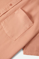 Men's Cooling Comfort Short Sleeve Shirt in the color Silver Pink - Additional Laydown image
