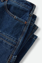 Men's Builders Carpenter Pant in the color Dark Denim - Additional Laydown image