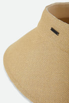 Women's Jasmine Packable Visor in the color Tan/Tan - Additional Laydown image